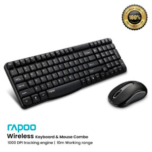 Rapoo Wireless X1800S Optical Mouse & Keyboard Combo | Wireless Keyboard & Mouse Combo