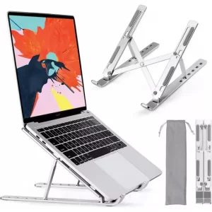 Aluminum Alloy Adjustable Portable Folding Notebook Stand Foldable Laptop Stand for 10-17 inch Tablets Notebook Laptop | Metal Quality Aluminum Alloy Laptop stand